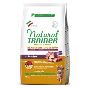 TRAINER FELINE benesse digestivo MONOPROTEICO ANATRA 2KG