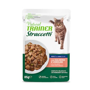 TRAINER CAT busta 85gr straccetti  ADULT SALMONE