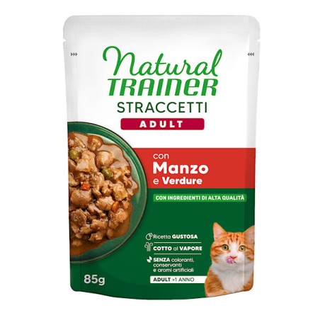 AFFINITY TRAINER CAT busta 85gr straccetti  ADULT MANZO