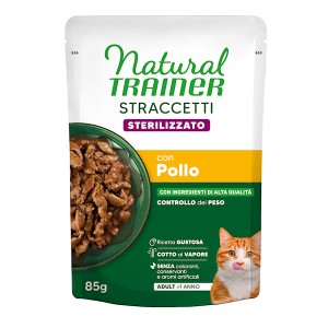TRAINER CAT busta 85gr straccetti  STERILIZED POLLO