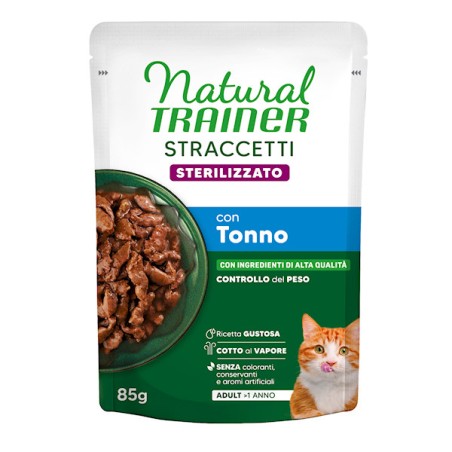 TRAINER CAT busta 85gr straccetti  STERILIZED TONNO