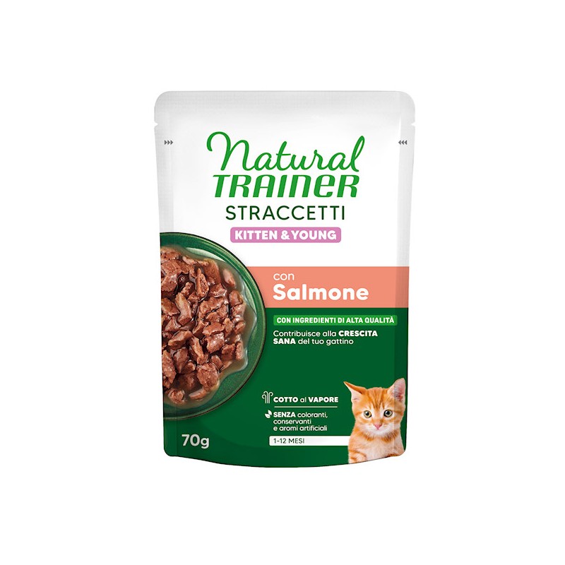 TRAINER CAT STRACCETTI 70GR KITTEN SALMONE