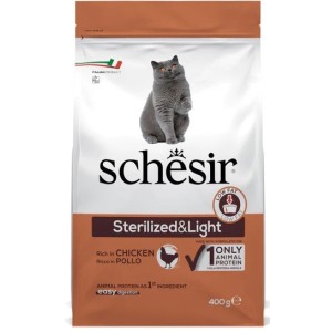 SCHESIR CROCC.GR.400 STERILIZED & LIGHT AL POLLO 