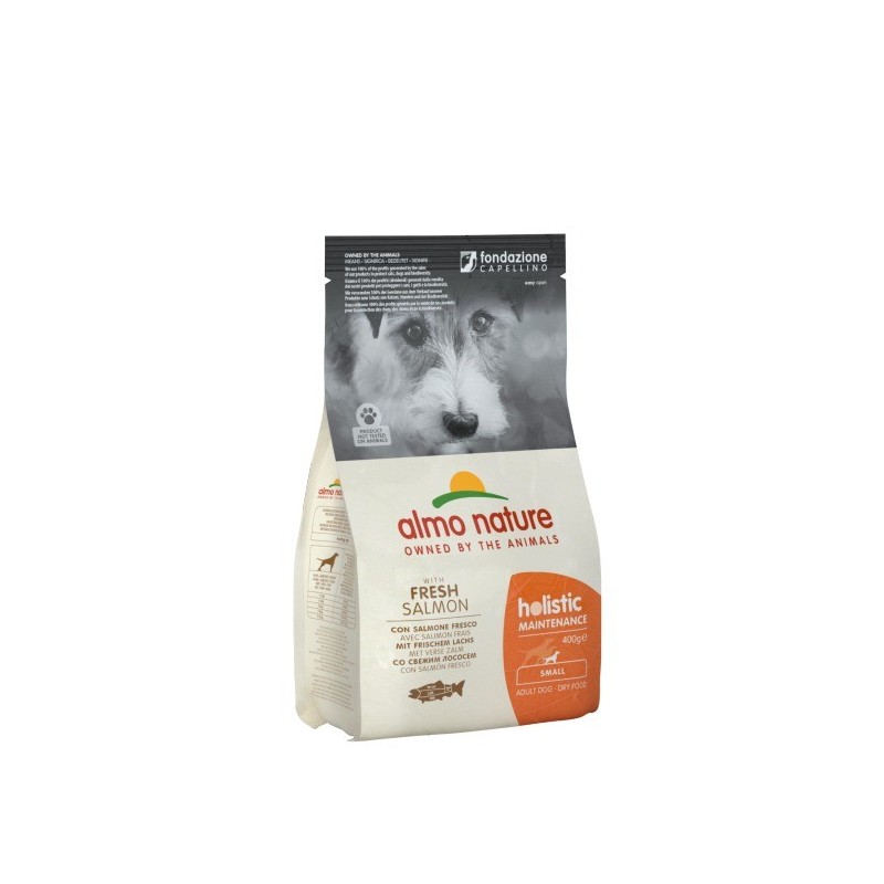 ALMO NATURE HOLISTIC CROQUETTES CANE ADULTO SMALL GUSTO SALMONE E RISO 400gr ...