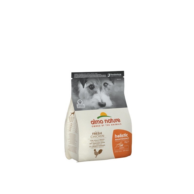 ALMO NATURE HOLISTIC CROQUETTES CANE ADULTO SMALL GUSTO POLLO E RISO 2Kg. ...