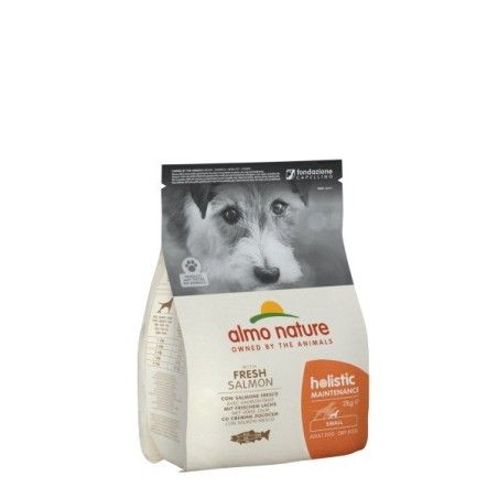 ALMO NATURE HOLISTIC CROQUETTES CANE ADULTO SMALL GUSTO SALMONE E RISO 2Kg  ...