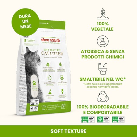 ALMO ALMO NATURE CAT LITTER 100% NATURAL 2.27KG