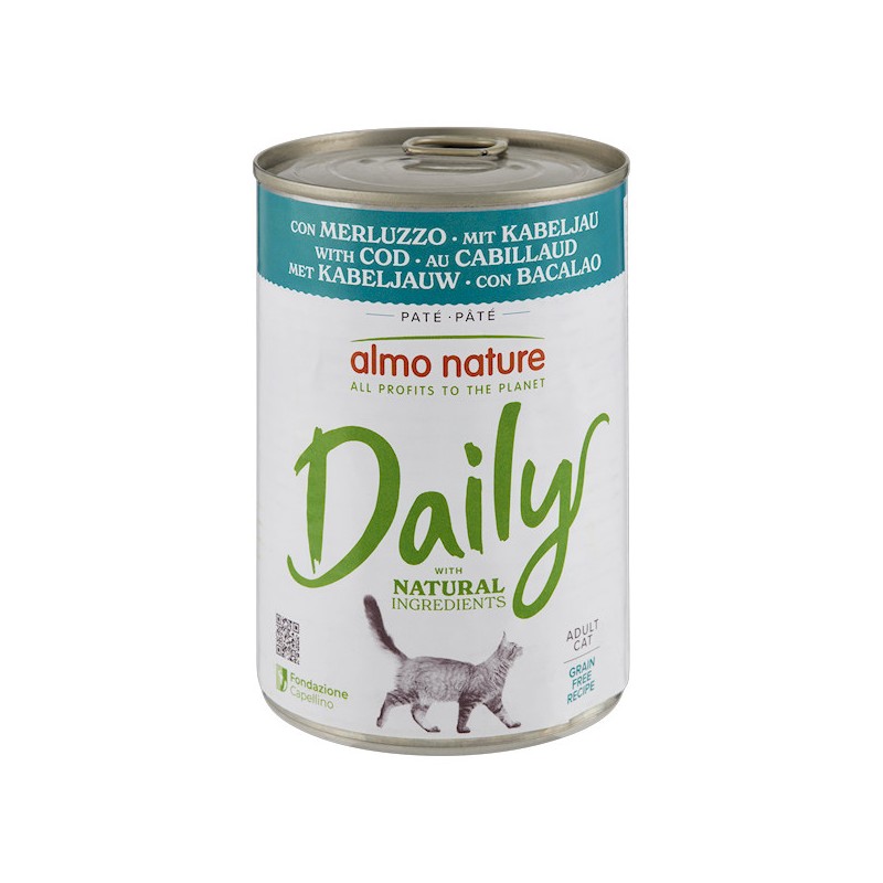 ALMO NATURE DAILY GATTO 400 GR MERLUZZ