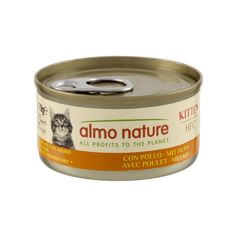 ALMO NATURE GR.70 KITTEN POLLO