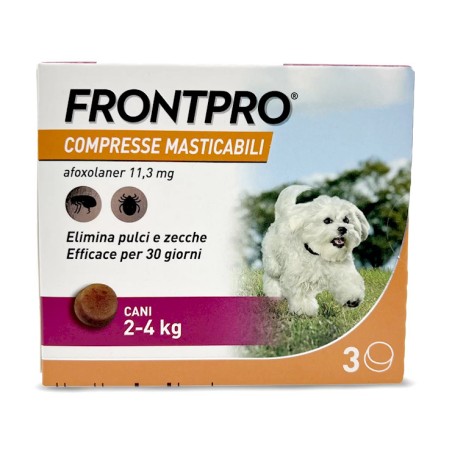 FRONTPRO 2-4 kg 11,3mg 3 compresse masticabili