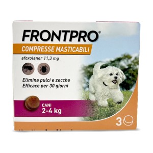 FRONTPRO 2-4 kg 11,3mg 3 compresse masticabili