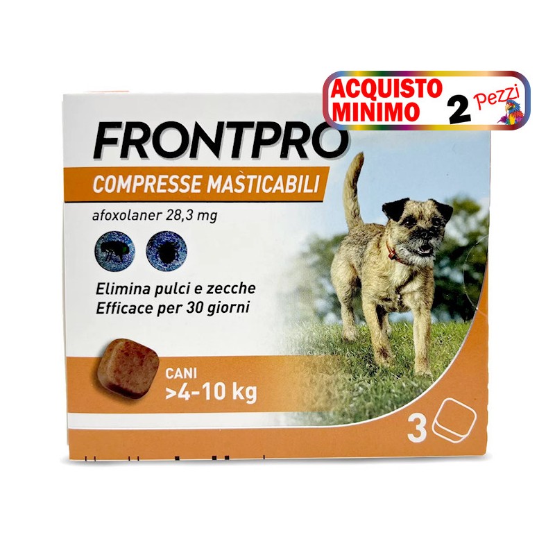 FRONTPRO 4-10 kg 28,3mg 3 compresse masticabili*acquisto minimo 2pz*