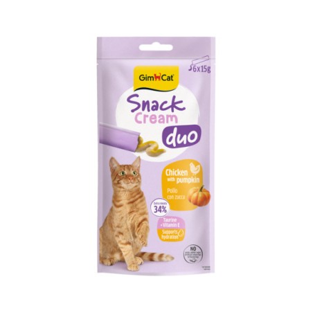 GIMBORN GIMCAT CREAM DUO Pollo zucca 6x15gr