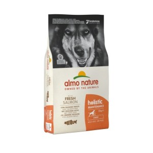 ALMO NATURE HOLISTIC CROQUETTES CANE ADULTO LARGE GUSTO SALMONE E RISO 12Kg.