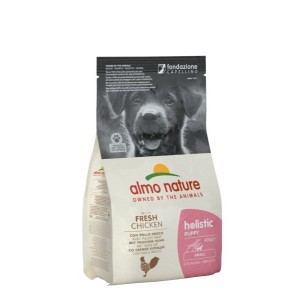 ALMO NATURE HOLISTIC CROQUETTES CANE PUPPY SMALL POLLO E RISO 400gr ...