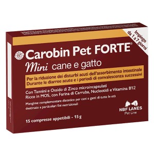 CAROBIN PET  MINI 15 COMPRESSE