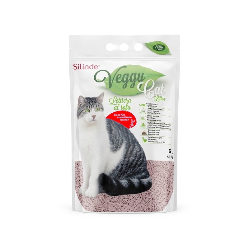 SILINDE VEGGY CAT LITTER lavanda 6lt 2,8kg