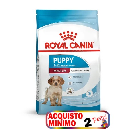 ROYAL CANIN MEDIUM PUPPY KG.15 **acquisto minimo 2 sacchi*