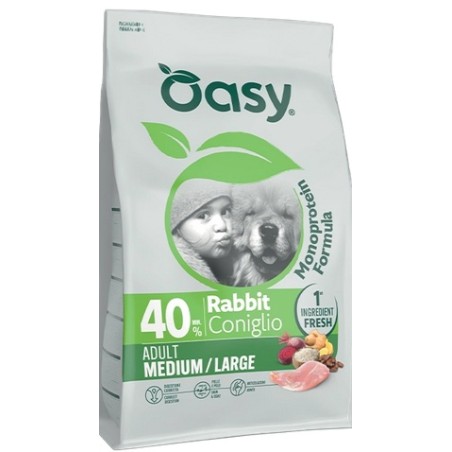 OASY OASY DOG ADULT MEDIUM-LARGE CONIGLIO MONOPROTEICO KG.10