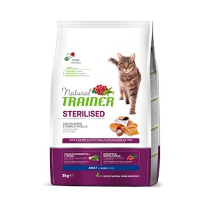 TRAINER FELINE NATURAL ADULT STERILISED SALMONE 3kg