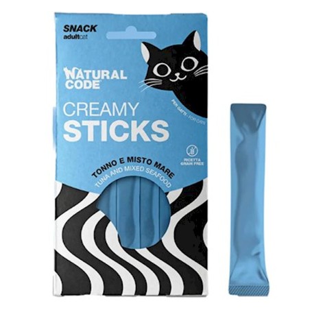 NATURAL CODE CREAMY STICKS TONNO MISTO MARE 4x14gr