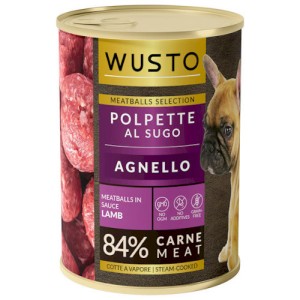 WUSTO DOG POLPETTE AL SUGO AGNELLO 400GR