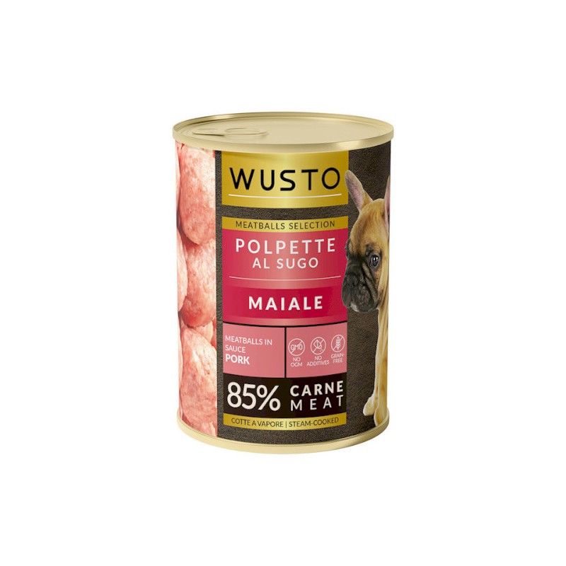 WUSTO DOG POLPETTE AL SUGO MAIALE 400GR