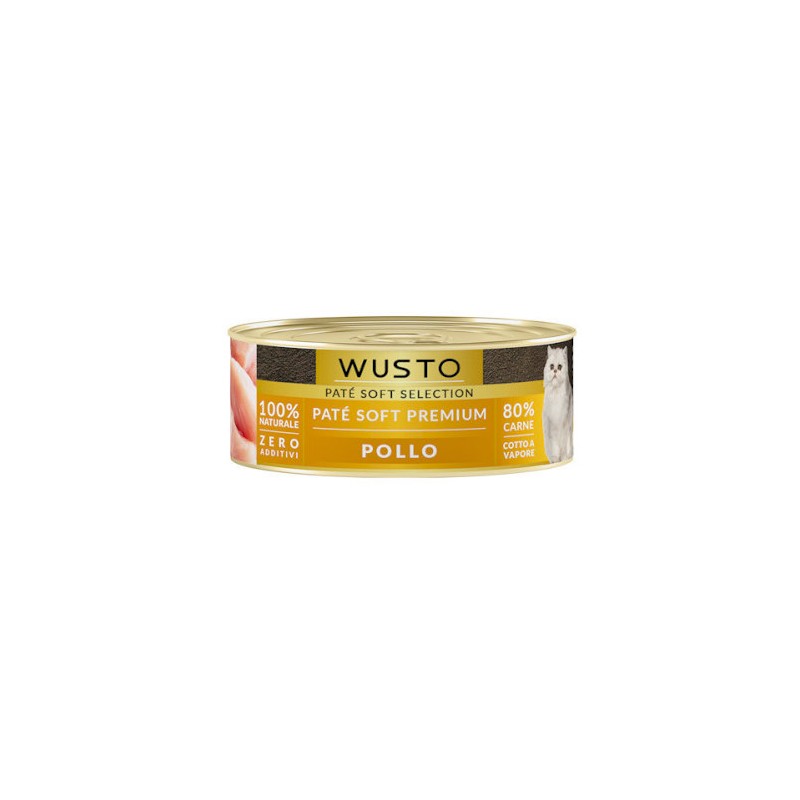 WUSTO CAT PATÈ SOFT POLLO 85GR