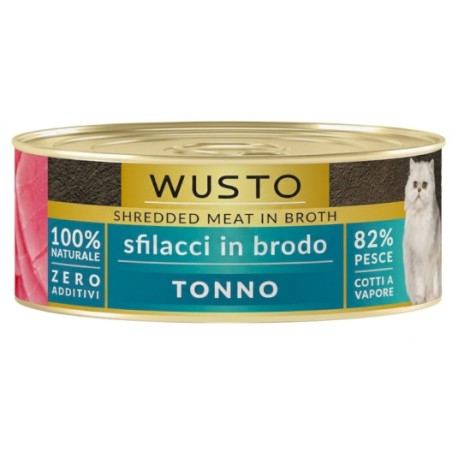 The Natural Factory SRL WUSTO CAT SFILACCI IN BRODO TONNO 85GR