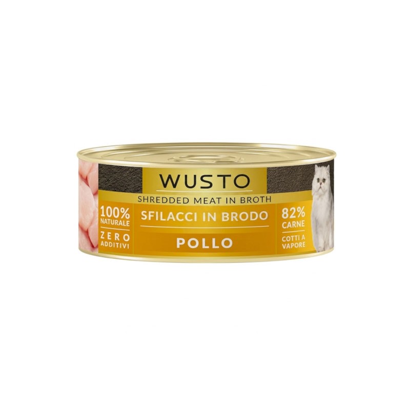 WUSTO CAT SFILACCI IN BRODO POLLO 85GR