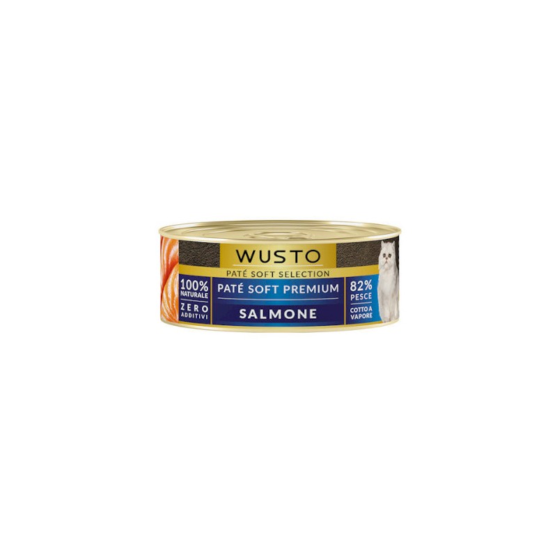 WUSTO CAT PATÈ SOFT SALMONE 85GR