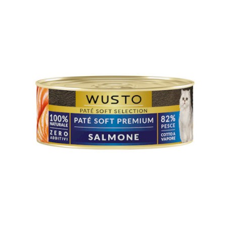 WUSTO CAT PATÈ SOFT SALMONE 85GR
