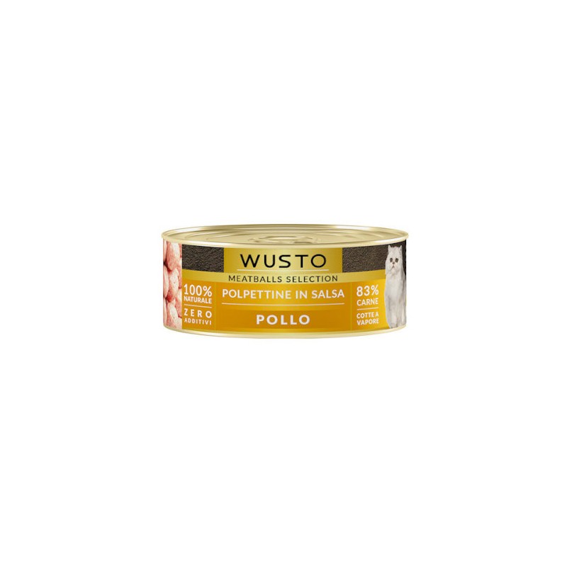 WUSTO CAT POLPETTINE IN SALSA POLLO 85GR