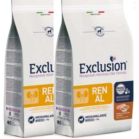 DORADO EXCLUSION DIET KG.12 RENAL MEDIUM & LARGE**acquistimo minimo 2pz**