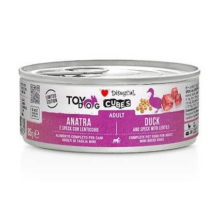 DISUGUAL DOG Cubes 85gr ADULT ANATRA SPECK lenticchie