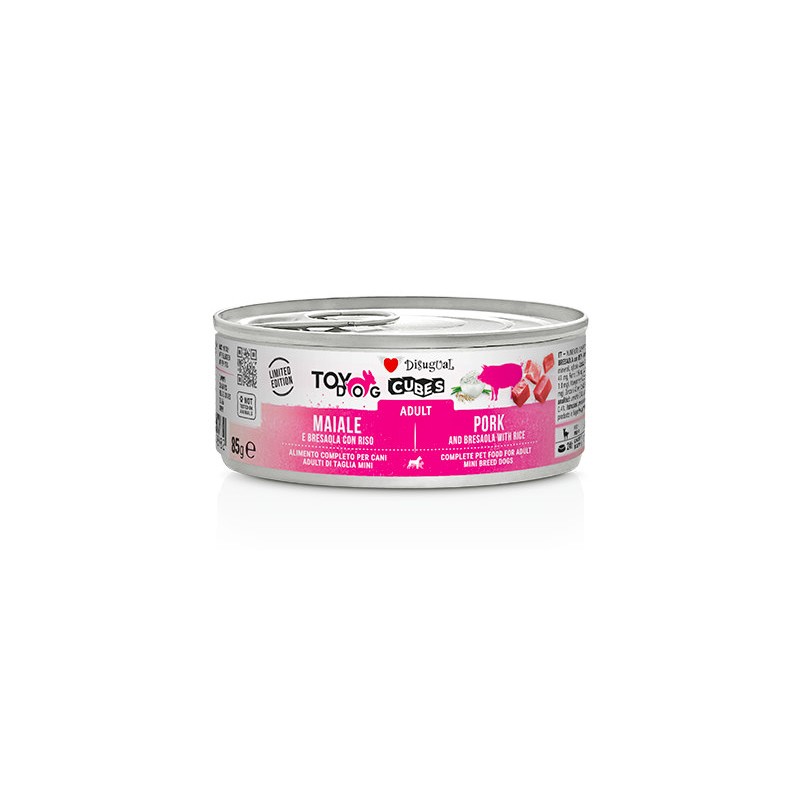 DISUGUAL DOG Cubes 85gr ADULT MAIALE BRESAOLA riso