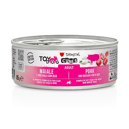 DISUGUAL DOG Cubes 85gr ADULT MAIALE BRESAOLA riso