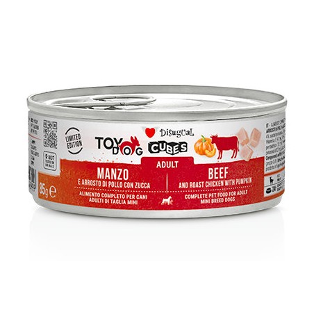 NP INDUSTRIE DISUGUAL DOG Cubes 85gr ADULT MAIALE ARROSTO POLLO zucca