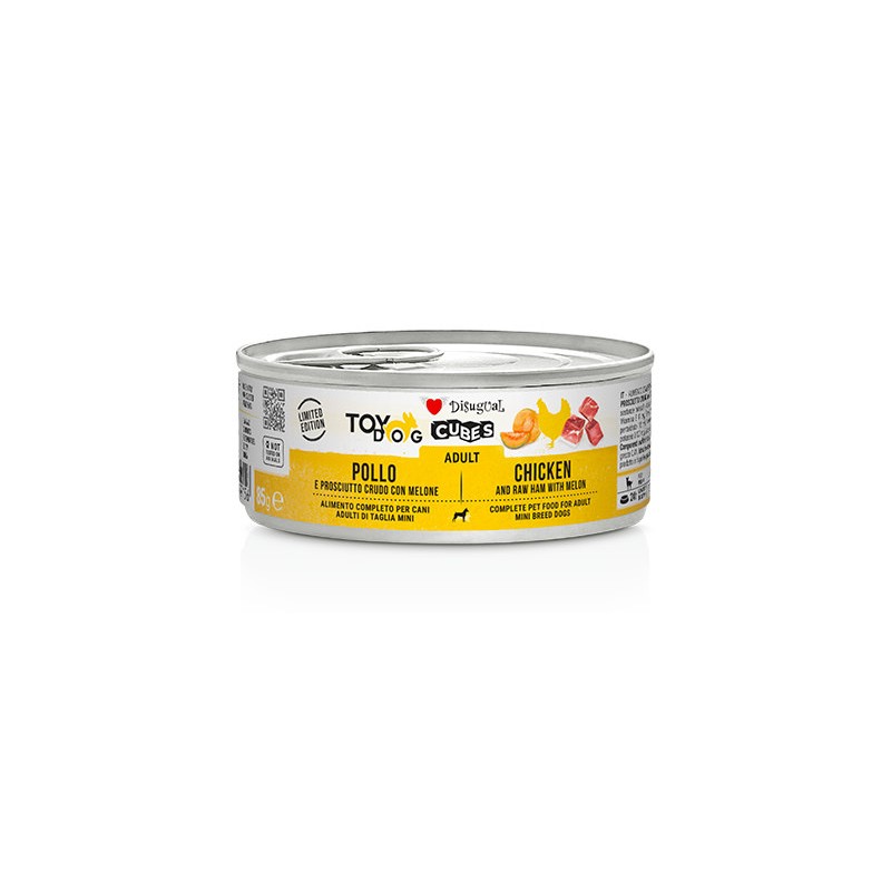 DISUGUAL DOG Cubes 85gr ADULT POLLO PROSCIUTTO melone