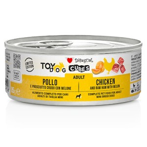 DISUGUAL DOG Cubes 85gr ADULT POLLO PROSCIUTTO melone
