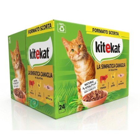 MARS KITEKAT multipack 24 BUSTE 85gr "LA SIMPATICA CANAGLIA"