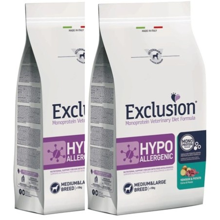 DORADO EXCLUSION HYPOallergenic VENISON MEDIUM/LARGE KG.12**acquisto minimo 2pz**