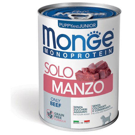 MONGE MONGE MONOPROTEICO GR.400 PUPPY MANZO