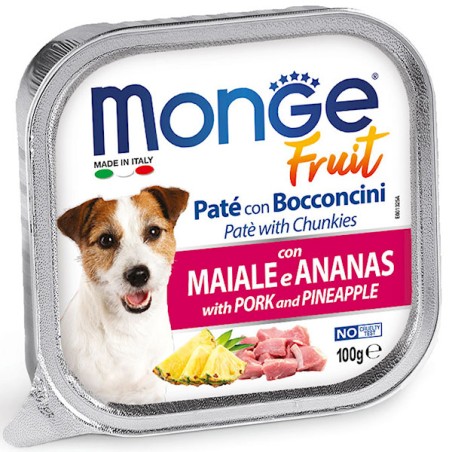 MONGE MONGE DOG FRUIT GR. 100 MAIALE E ANANAS