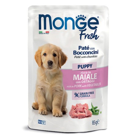 MONGE MONGE DOG FRESH BUSTA 85gr PUPPY MAIALE ORTAGGI