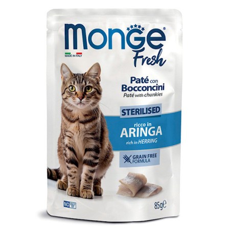 MONGE MONGE CAT FRESH BUSTA 85gr sterilised ARINGA