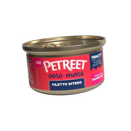 BOLTON PETREET Vero Mare FILETTI INTERI V02 TONNO GAMBERETTI 70gr