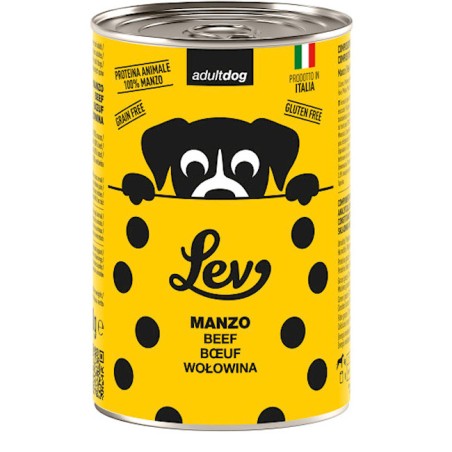 LEV LEV DOG 400GR patè MANZO