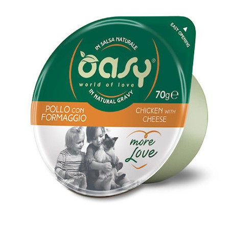 OASY OASY MORE LOVE COPPETTA GR.70 POLLO FORMAGGIO