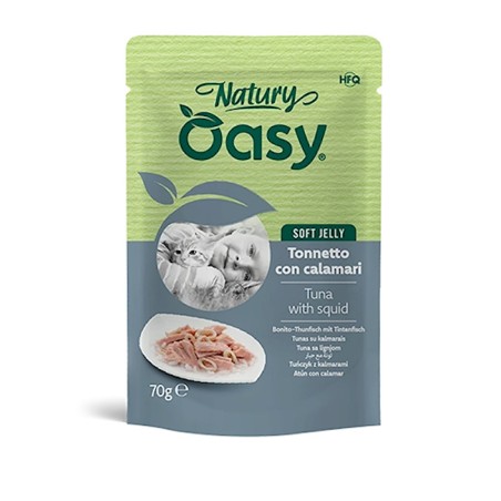OASY OASY CAT BUSTA NATURALE GR. 70 TONNO CALAMARI